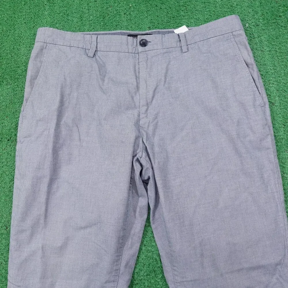 Banana Republic Pants‎ Mens 35x30 (36x28) Gray Aiden Fit Chino Flat Front Casual